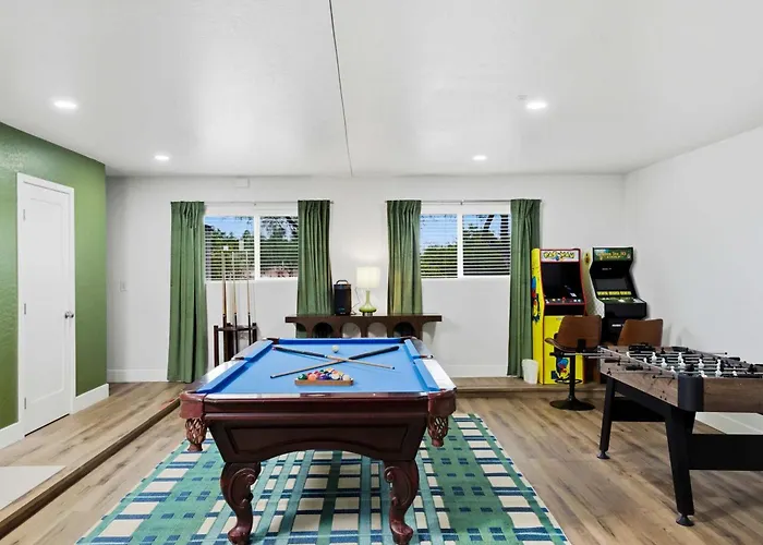 Fun-filled Oasis - Pool Pickleball Games Galore *