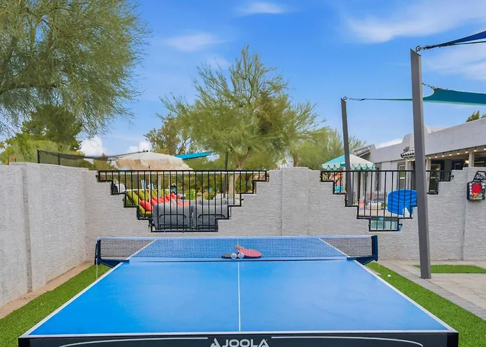 Fun-filled Oasis - Pool Pickleball Games Galore